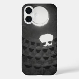 Pantheon Light Skull Rom Italien Schwarz-Weiß iPhone 16 Hülle