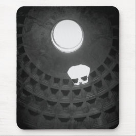 Pantheon Light Skull Rom Italien Schwarz-Weiß Mousepad