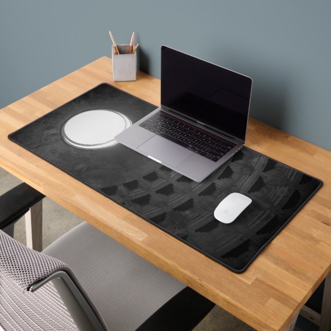 Pantheon Light Skull Rom Italien Schwarz-Weiß Schreibtischunterlage (Büro 2)