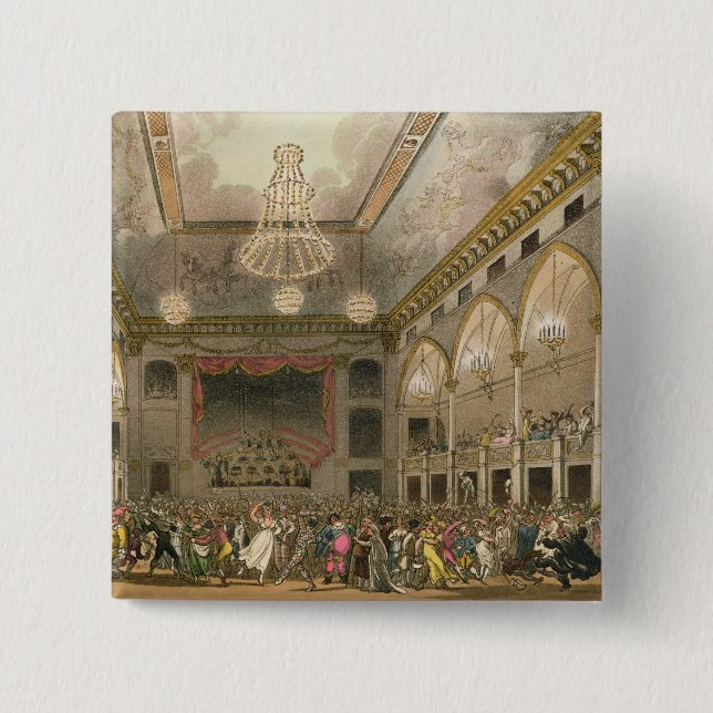 Pantheon-Maskerade von 'Ackermanns Microkosmos Button (Vorderseite)