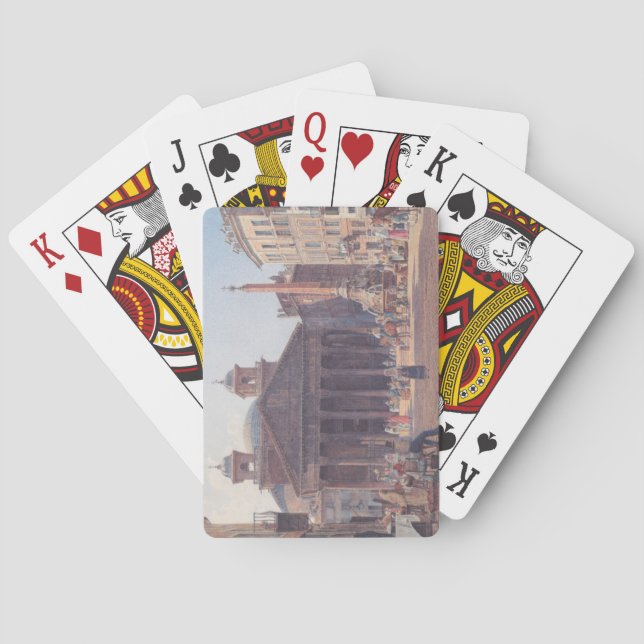 Pantheon und Piazza della Rotonda in Rom, Italien Spielkarten (Rückseite)