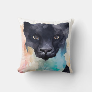 Panther Black Wild Animal Nature Kissen