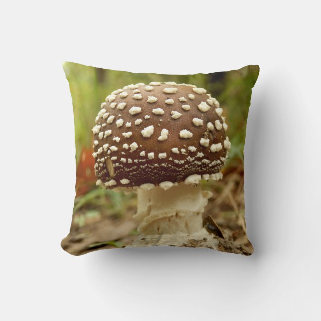 Panther Cap Mushroom Schubkissen Kissen (Vorderseite)
