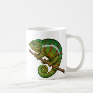 Panther Chameleon Digitales Gemälde Kaffeetasse