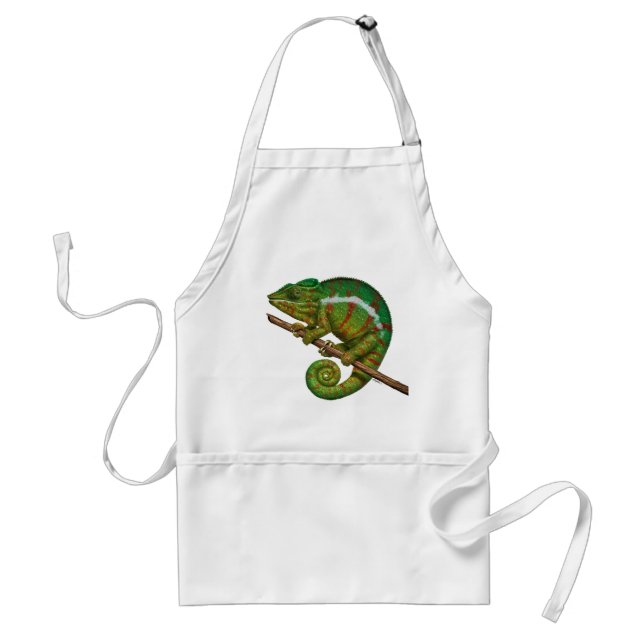 Panther Chameleon Digitales Gemälde Schürze (Vorne)