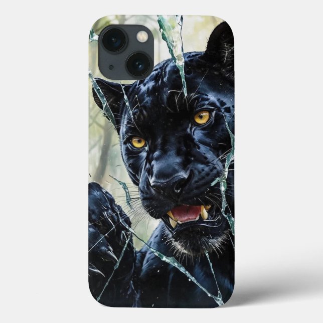 Panther durchbrechen Case-Mate iPhone hülle (Rückseite)