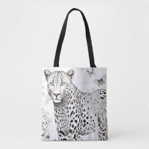 Panther Friedlich Nature Prairie Sketch Zeichnend Tasche
