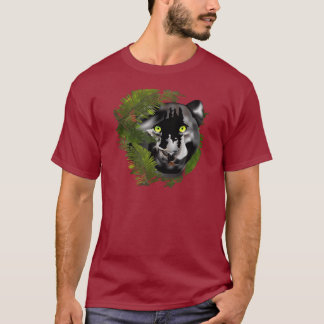 Panther im Laubwerk T-Shirt