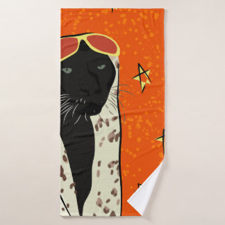 Panther in Style Badhandtuch Set