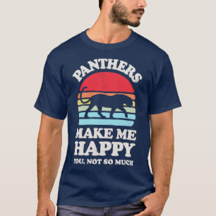 Panther machen mich glücklich, wenn ich ein Sunset T-Shirt