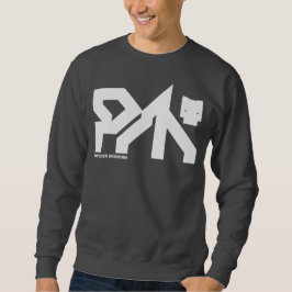 PANTHER MODERN: D4RK GR3Y SYB3R P|_|NK SWEATSHIRT