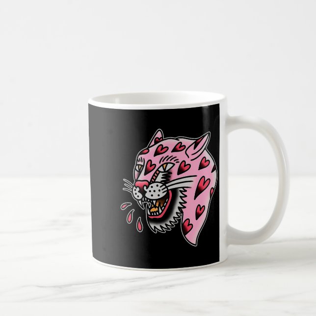 Panther Nk X Heart Love Traditional Premium Tri-bl Kaffeetasse (Rechts)