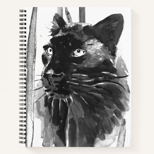 Panther Portrait Notizbuch (Vorderseite)