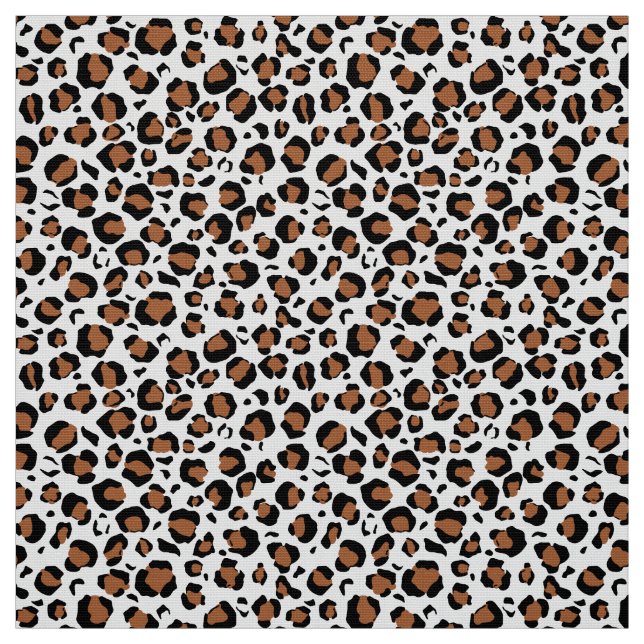 Panther print auf weiß stoff (Muster)