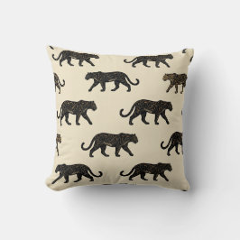 Panther-Print-Kreativ-Kissenbezug Cream Kissen