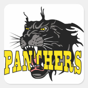 Panther Quadratischer Aufkleber