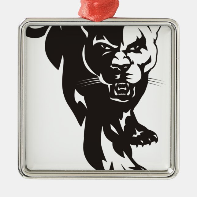 panther. residence silbernes ornament (Vorne)