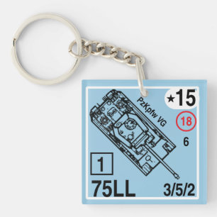 Panther-Schlüsselanhänger Fob ASL Panzer Verstel Schlüsselanhänger