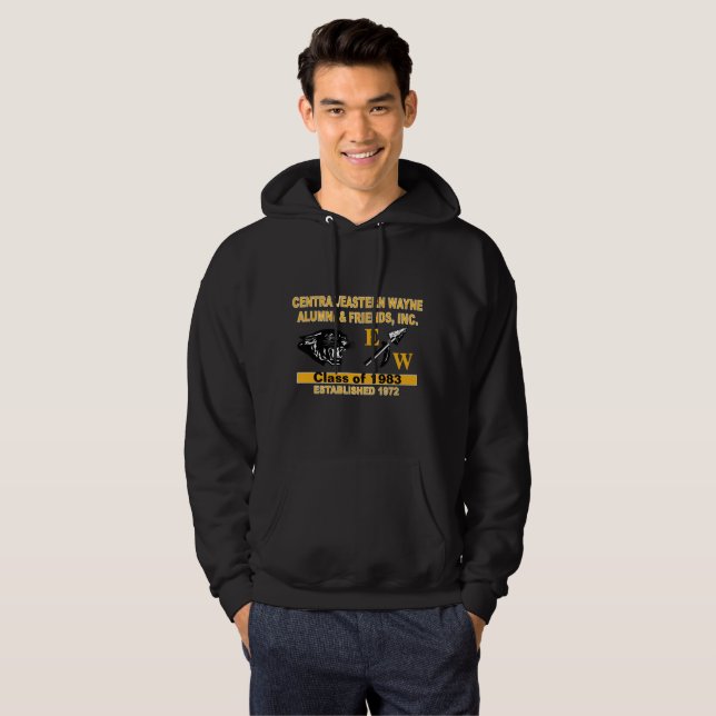 Panther und EW Black Hooded Sweatshirt (Vorne ganz)