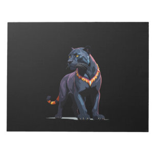 Panther Vector Art mit lebhaften Farben Notizblock