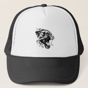 Panther Wild Animal Nature Illustration Kunst, Dic Truckerkappe
