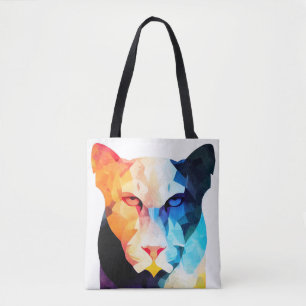 Panther Wild Nature Tierfarben Malerei Tasche