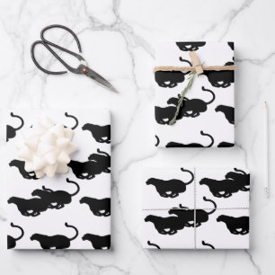 Panther Wrapping Paper Geschenkpapier Set