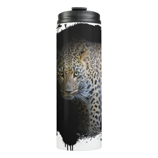 Panthère Animal Vie Sauvage Jungle Nature Découver Thermosbecher (Vorderseite)