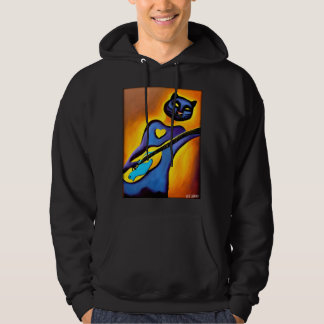 Panthergitarre Wildtier Musiker Raubkatze  Hoodie