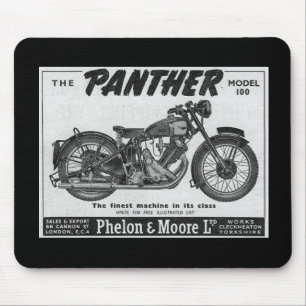 Panthermotorradanzeige Mousepad