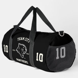 Panthers "Anpassbares" Sportteam Duffle Bag