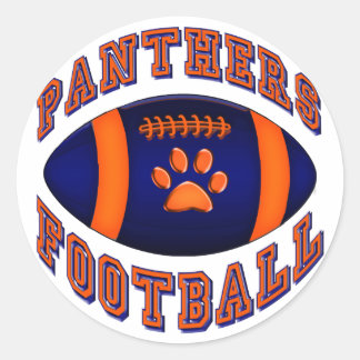 Panthers Football Runder Aufkleber
