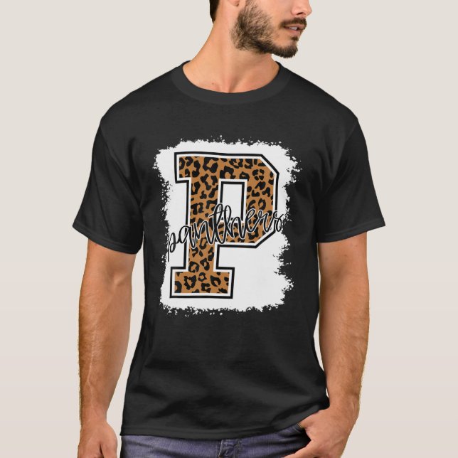 Panthers School Sports Fan Team Spirit Mascot Gesc T-Shirt (Vorderseite)