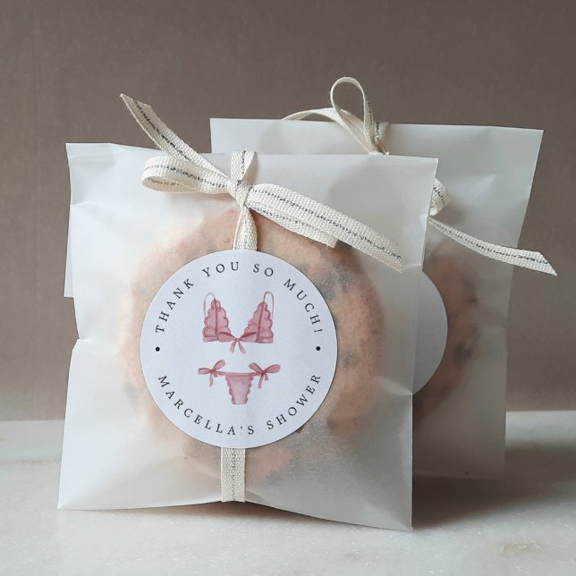 Panties & Palomas Lingerie Vielen Dank Runder Aufkleber (Von Creator hochgeladen)