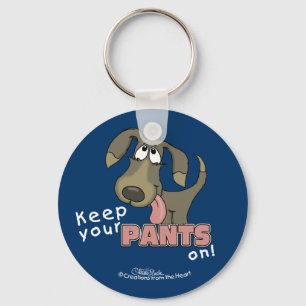 Panting Dog Behalten Pants on Schlüsselanhänger