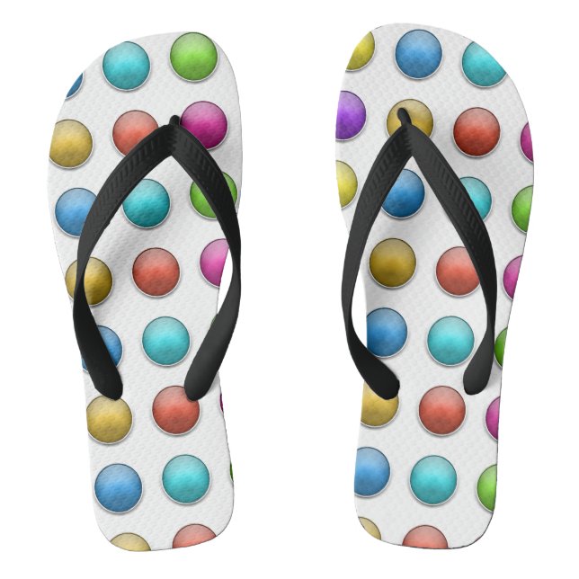 Pantoffel Strand Sonnenbräune Pool Lido Knopf Mann Flip Flops (Fußbett)