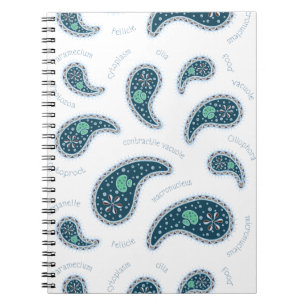 Pantoffeltierchen Paisley Protozoen Biologie Wisse Notizblock