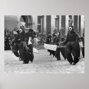 Pantomimenspieler Parade, Philadelphia, 1909 Poster