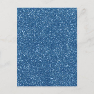 PANTONE Classic Blue mit Imitate Glitzer Postkarte