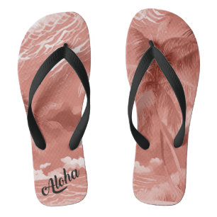 Pantoufles d'impression Aloha - tongs