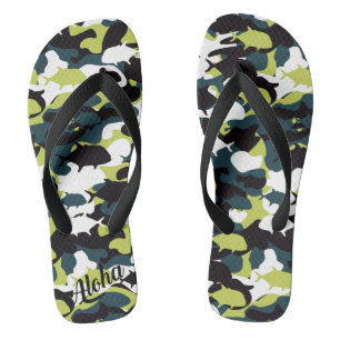 Pantoufles d'impression Aloha - tongs