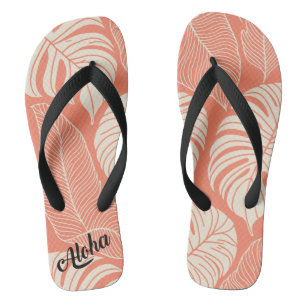 Pantoufles d'impression Aloha - tongs