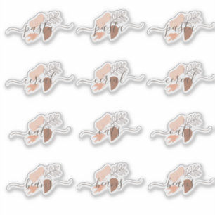 Pantry Organisation Bio Formen Script Sticker