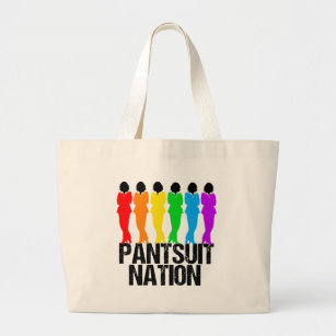 Pantsuit Nation Rainbow Women Jumbo Stoffbeutel