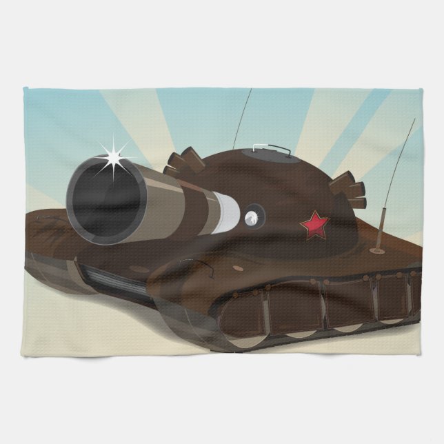 Panzer Geschirrtuch (Horizontal)