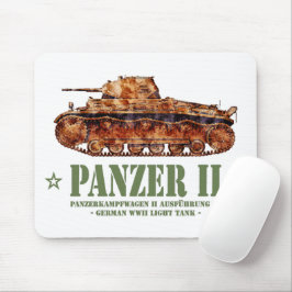 Panzer II A2 Weltkrieg Zweiter deutscher Leuchttur Mousepad