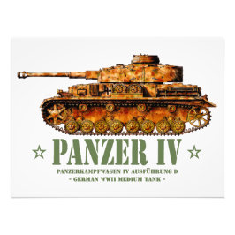 Panzer IV D Zweiter Weltkrieg Mittelalter Zweiter Fotodruck