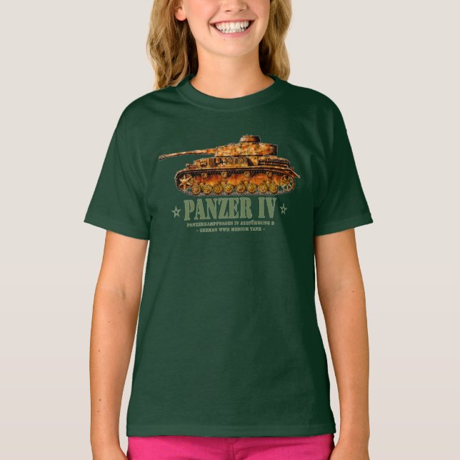 Panzer IV D Zweiter Weltkrieg Mittelalter Zweiter  T-Shirt (Vorderseite)
