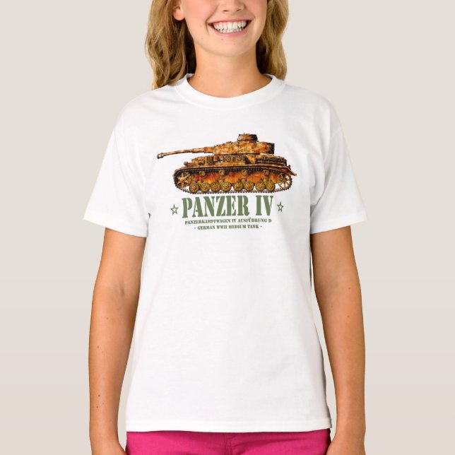 Panzer IV D Zweiter Weltkrieg Mittelalter Zweiter  T-Shirt (Vorderseite)