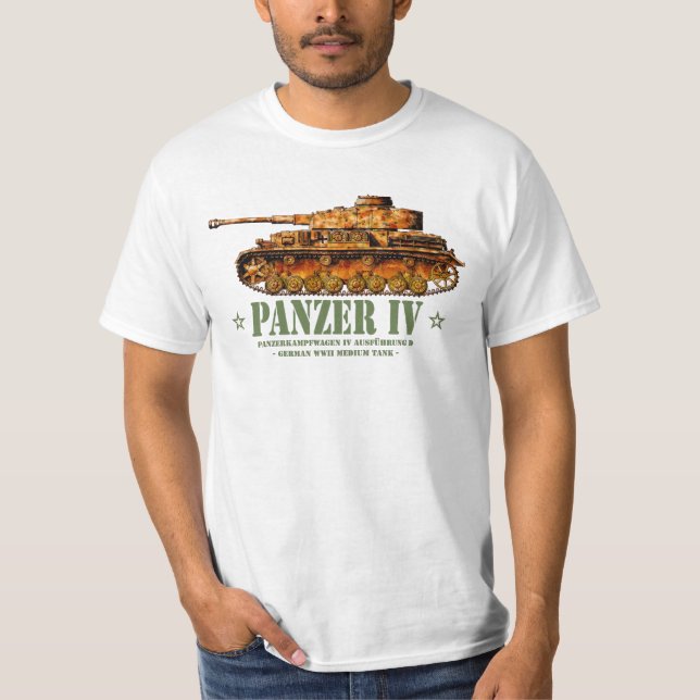 Panzer IV D Zweiter Weltkrieg Mittelalter Zweiter  T-Shirt (Vorderseite)